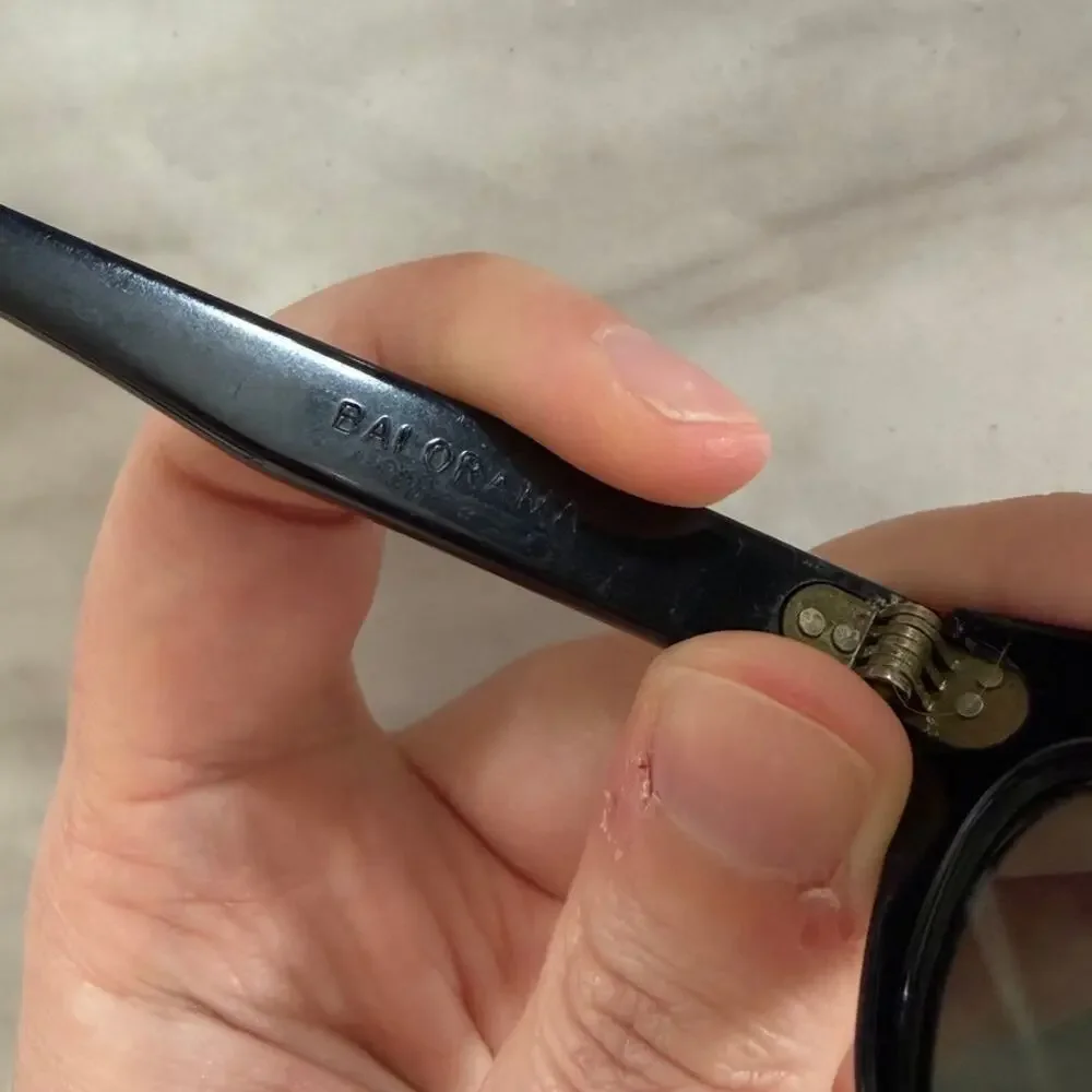 Vintage Ray-Ban Balorama Black Sunglasses (Clint Eastwood, Dirty Harry)